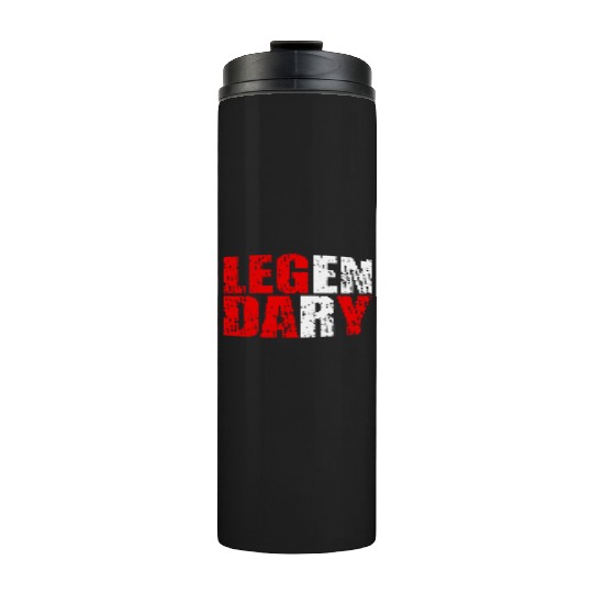 leg day gym funny workout bodybuilding Thermal Tumblers