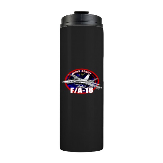 F18 Hornet Us Air Force Fighterjet Thermal Tumblers