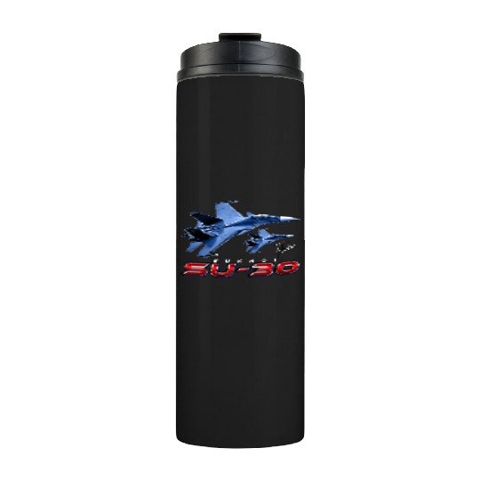 Sukhoi SU-30 Flanker Russian Fighterjet Thermal Tumblers