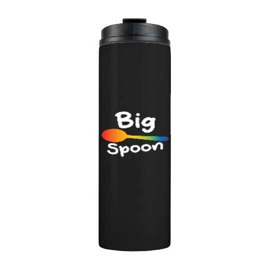 Big Spoon LGBT Pride Gay Lesbian Couple Matching Thermal Tumblers