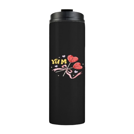 Valentine's Day Heart Lollipop Thermal Tumblers