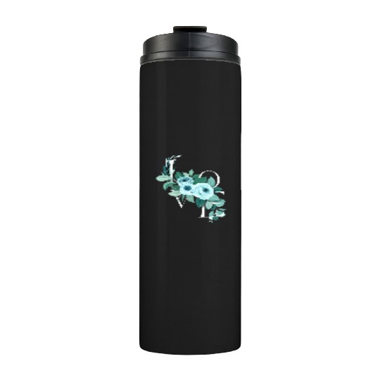 A Teal Rose Love Affair Thermal Tumblers