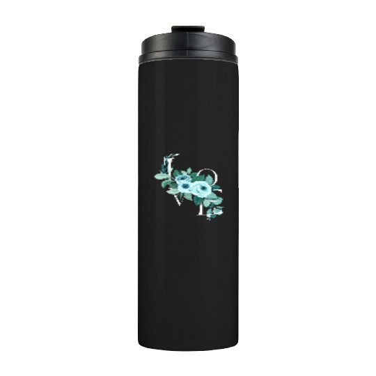A Teal Rose Love Affair Thermal Tumblers