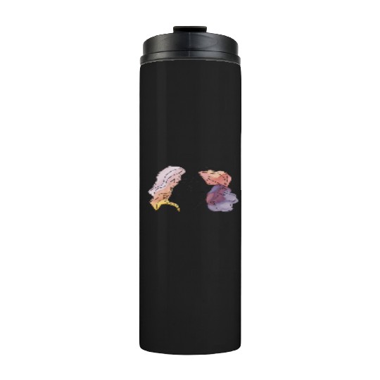 Lesbian Couple Simple Minimalistic Drawing Thermal Tumblers