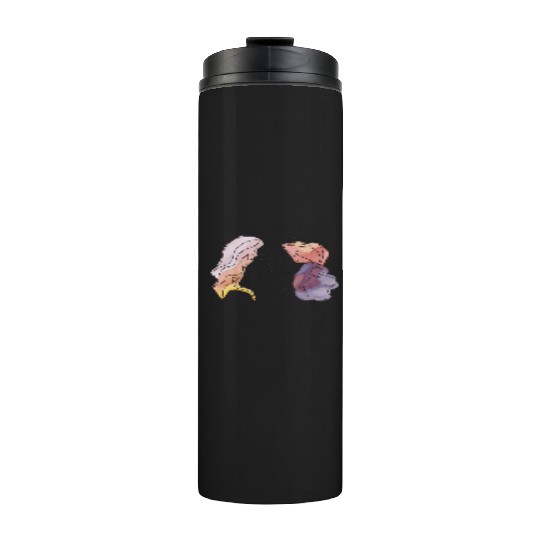Lesbian Couple Simple Minimalistic Drawing Thermal Tumblers