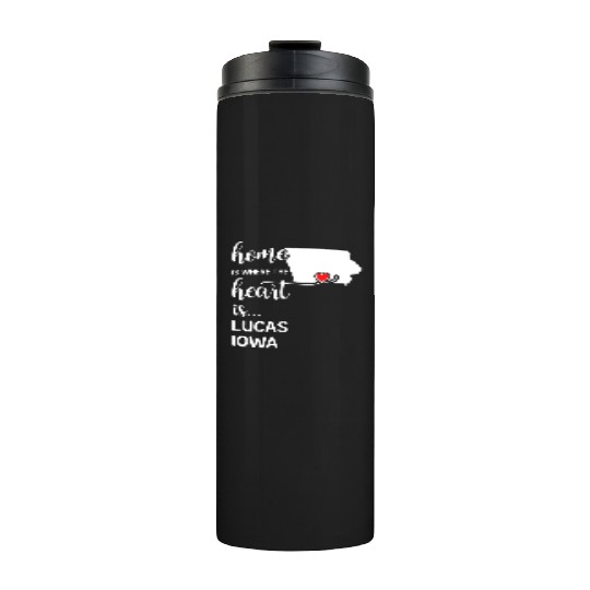 Lucas County Iowa Is Where My Heart Is Gift Thermal Tumblers