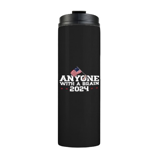 2024 Brain Vote Democracy Anti-Trump Thermal Tumblers