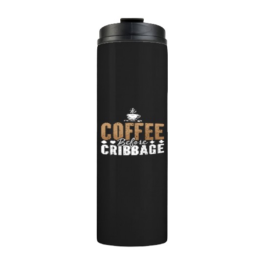 Cribbage Player Coffee Board Game Coffee Lover Thermal Tumblers