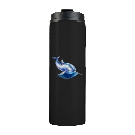 Narwhal Whale Thermal Tumblers