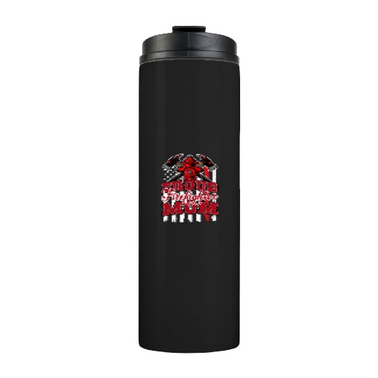 Proud Firefighter Mom Thermal Tumblers
