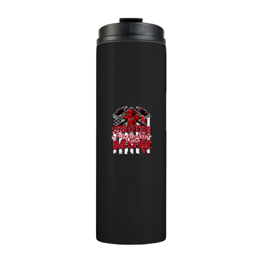 Proud Firefighter Mom Thermal Tumblers