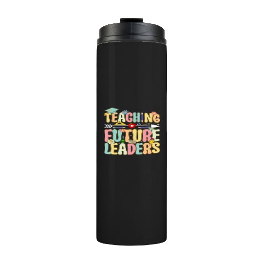 Groovy Teacher Job School Teacher Thermal Tumblers