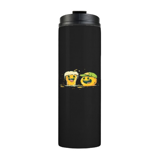 Happy Beer Glass Friends Graphic Thermal Tumblers