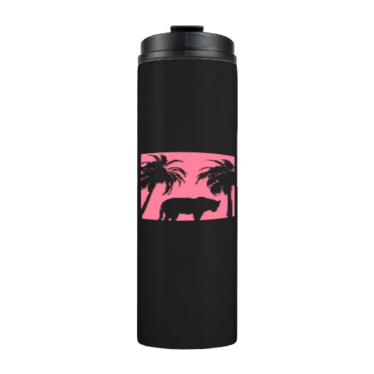 pink jungle Thermal Tumblers