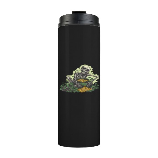 St Patricks Skeleton Pot of Gold Thermal Tumblers