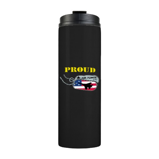 Proud Air Force Dad Thermal Tumblers