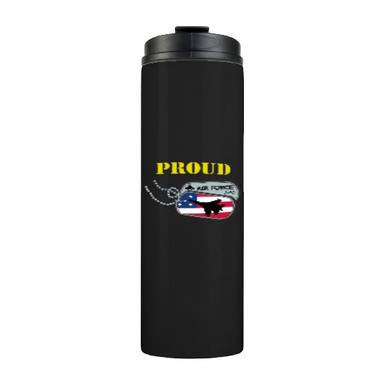 Proud Air Force Dad Thermal Tumblers