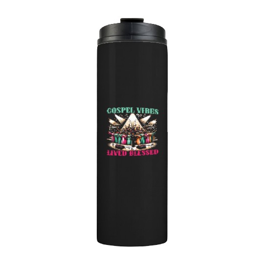 Gospel Music Religious Bible Scripture Christian Thermal Tumblers