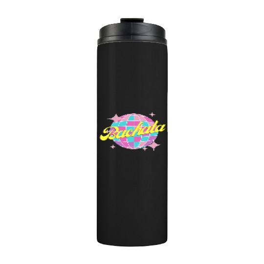 Bachata dance neon color disco ball Thermal Tumblers