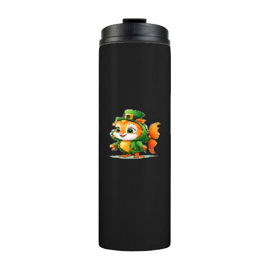 Lucky Fin: St. Patrick's Cute Fish Design Vibrant Thermal Tumblers