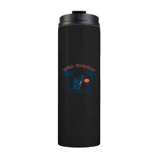 San Diego California Beach Surf Summer Thermal Tumblers