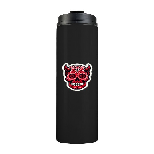 Adventurous Spirit: Daredevil Sugar Skull Thermal Tumblers