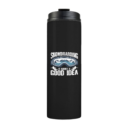 Snowboarding Art Men Snowboard Cool Snowboarder Thermal Tumblers