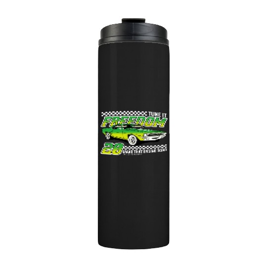 Racing OLD car illustrated | muscle car Thermal Tumblers