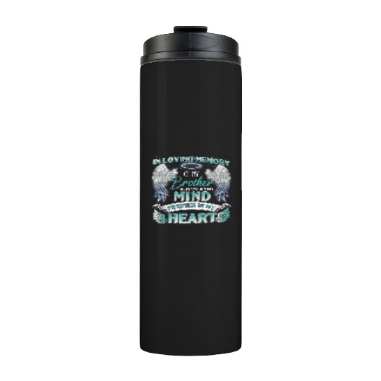 Brother My Angel In Memory Of Brother In Heaven Thermal Tumblers