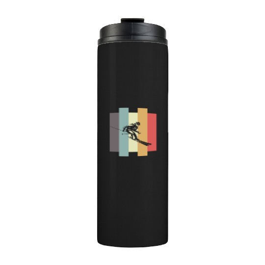 Skiing Mountains Winter sports Nature Thermal Tumblers