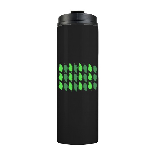 Banana Exotic Green Leaves Pattern Thermal Tumblers