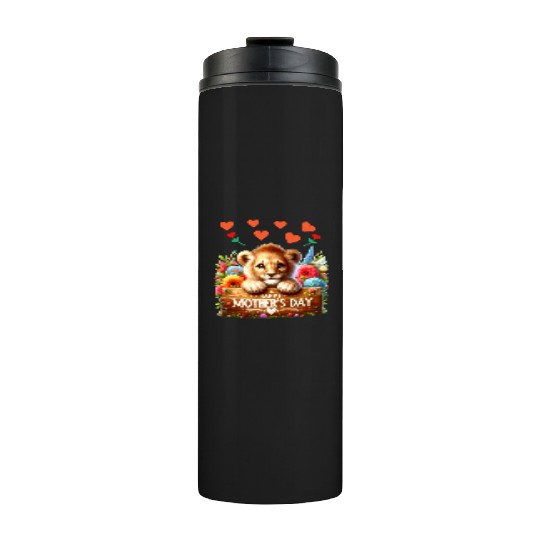 Happy Mothers Day Baby Lion Thermal Tumblers