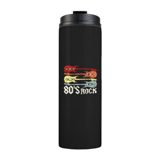 80s Rock Band Guitar Cassette Tape 1980s Thermal Tumblers