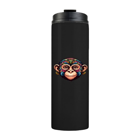 Cute Monkey Face Thermal Tumblers
