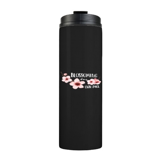 Spring floral Thermal Tumblers Elegant Cherry Blossom Design