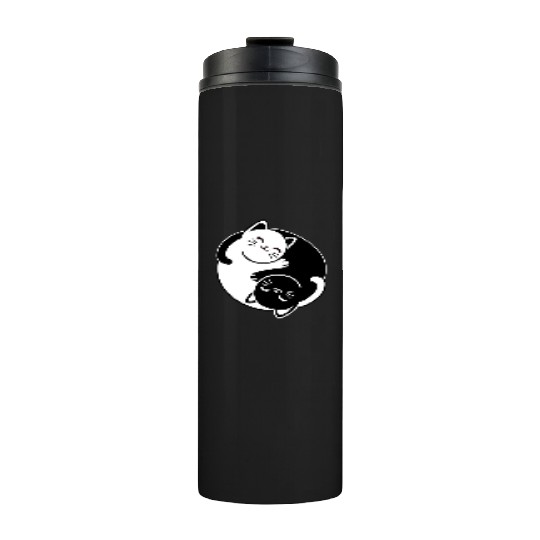 Yin and Yang Cats Thermal Tumblers