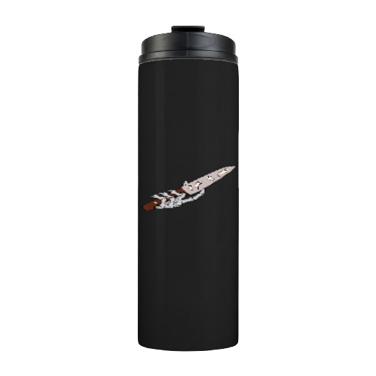 Skeleton Hand with Ghostly Dagger Theme Thermal Tumblers