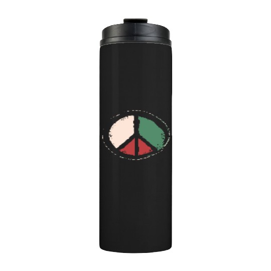 Free Palestine - Peace Symbol Thermal Tumblers