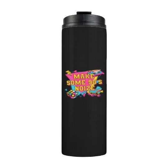 90s Noize Cool 1990 Chill Retro Vintage Music Thermal Tumblers