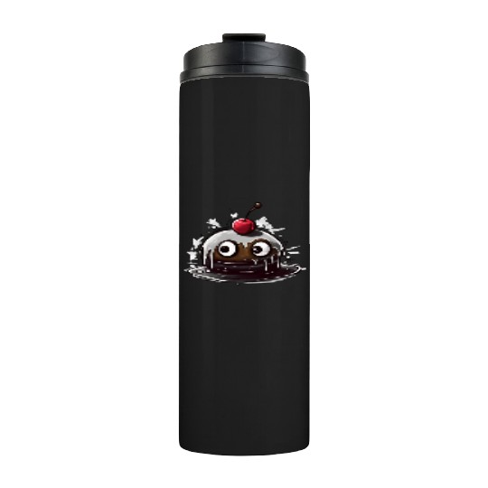 Kawaii Sweet Cherry Cake Thermal Tumblers