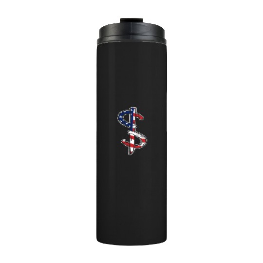 Horseshoe Pitching USA FLag Thermal Tumblers