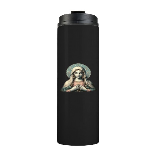 Serene Madonna ic Image Thermal Tumblers