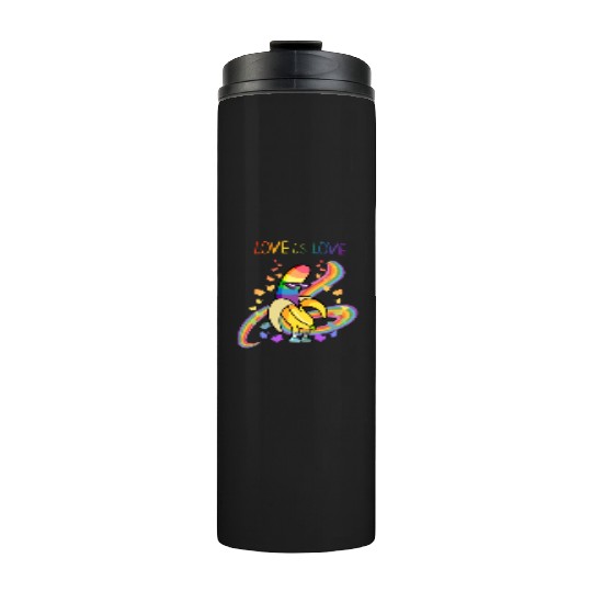 Pride Month | Love is Love Rainbow Thermal Tumblers