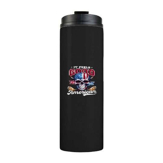 4th Of July Golf Feels Good Be American Thermal Tumblers