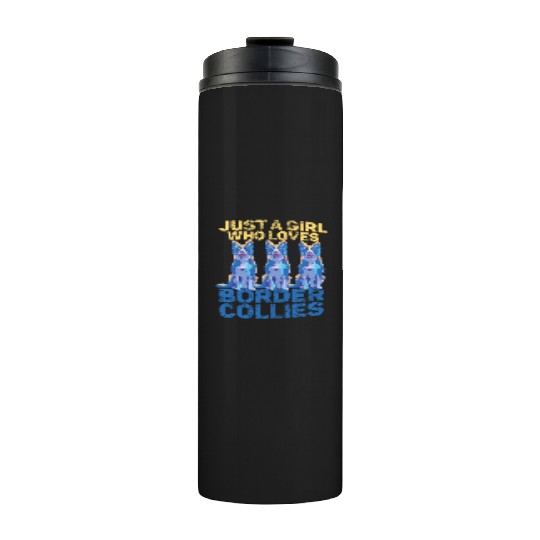 Border Collie Mom and Dad Unique Design Thermal Tumblers
