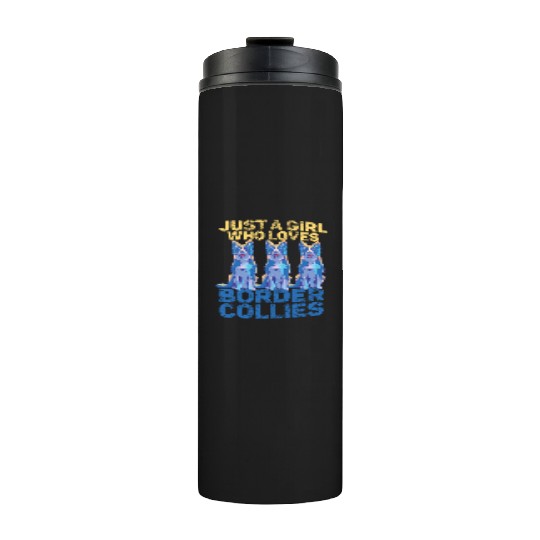 Border Collie Mom and Dad Unique Design Thermal Tumblers