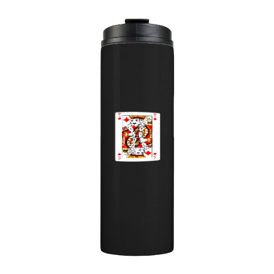 King of Diamonds Playing Card Thermal Tumblers