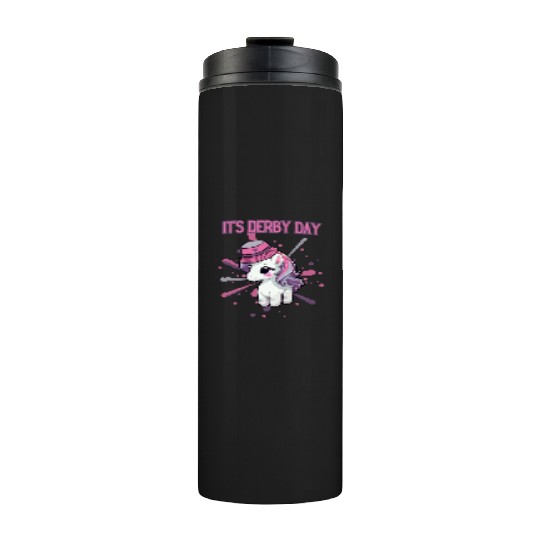 It's Derby Day Cute Horse Unicorne Hat Thermal Tumblers