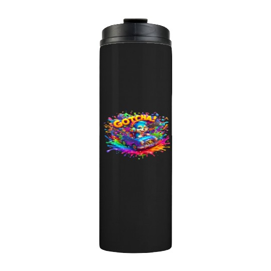 Stellar Cadence: Symphony of Neon Hues - GoTCha! Thermal Tumblers