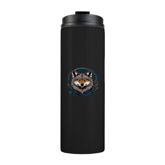 Flag Wolves July Howling Wolf Thermal Tumblers